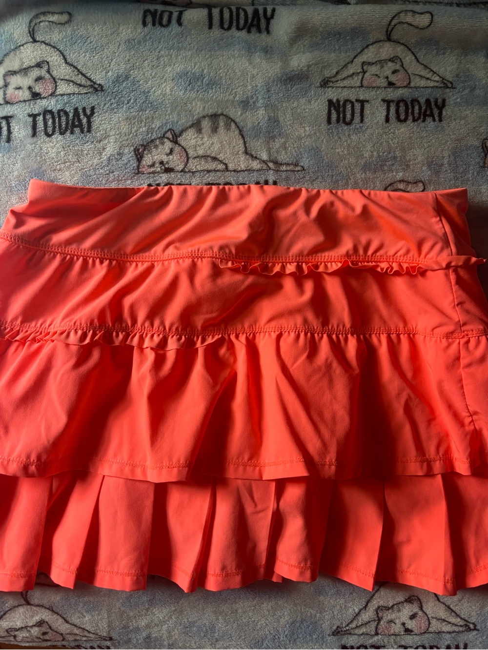 Women’s Coral Ruffle Tennis Skort